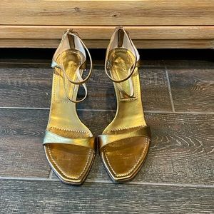 Bronze Sergio Rossi sandal heels